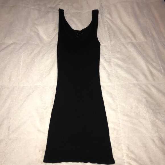H&M Black Basic Ribbed Fitted Dress - Picture 2 of 5